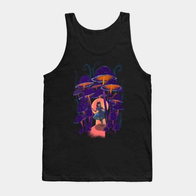 Alice in mushroom wonderland Tank Top by SFDesignstudio